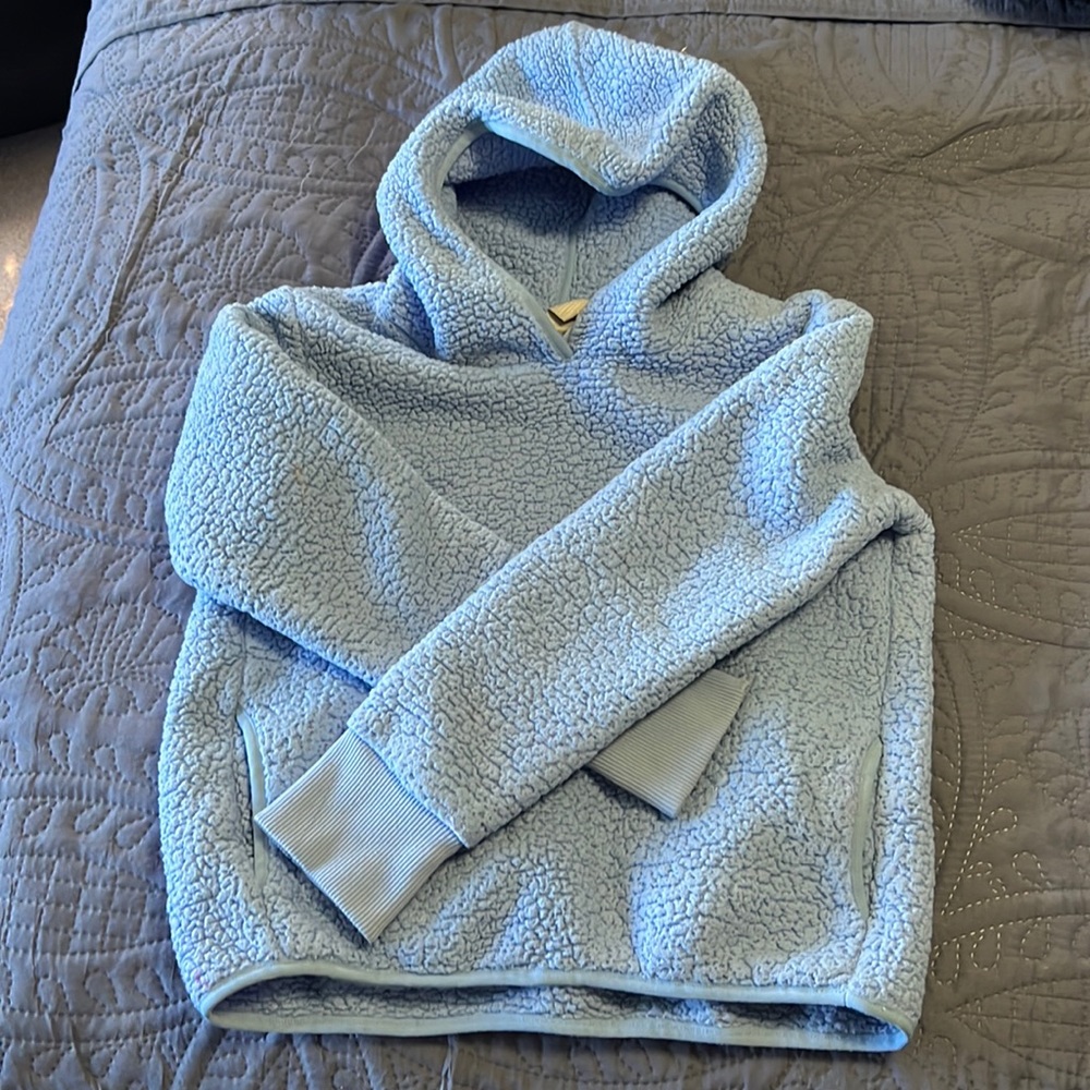 Girls Athleta Light Blue Hoodie Size 7
